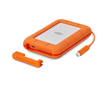 Dysk zewnętrzny LaCie Rugged SSD 500GB Thunderbolt Pomarańczowo-Szary